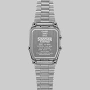 Casio AQ-800EST-1AER Stranger Things - bracciale e cassa acciaio - quadrante nero - fondello